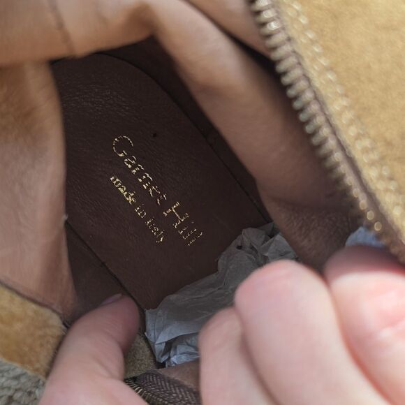 Garnet Hill | Suede Leather Tall Riding Boots - Picture 10 of 11